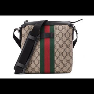 Gucci GG Supreme Web crossbody messenger bag